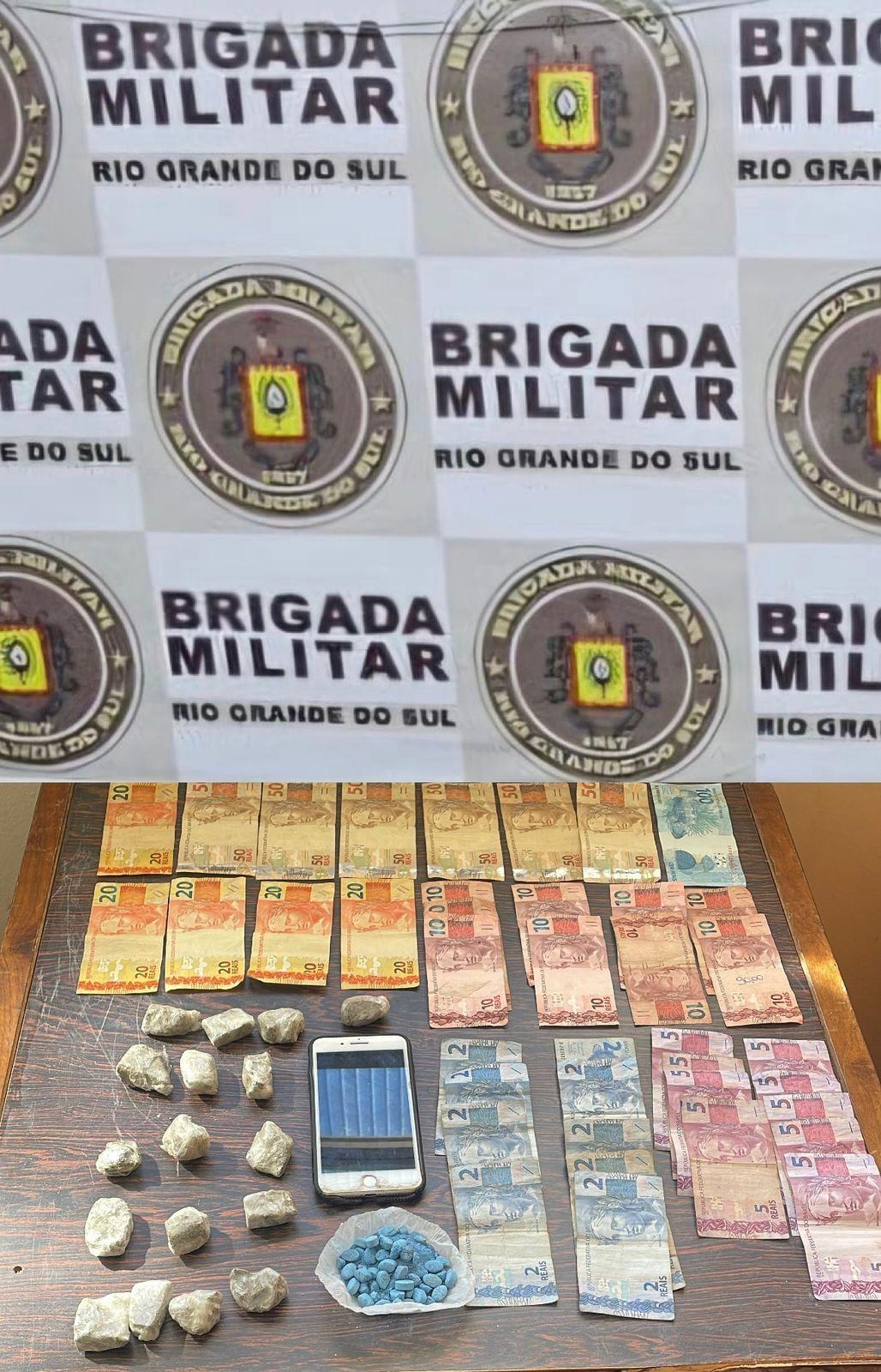 BRIGADA MILITAR PRENDE HOMEM POR TRÁFEGO DE ENTORPECENTES