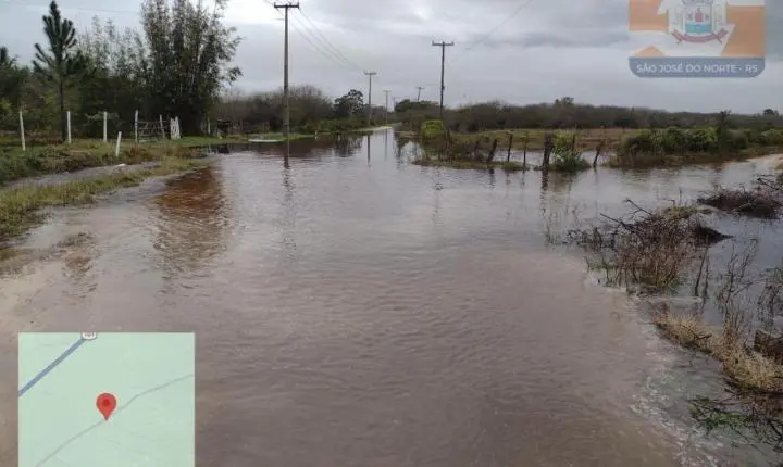 DEFESA CIVIL REGISTRA ATENDIMENTOS APÓS CHUVAS DOS ÚLTIMOS DIAS EM SÃO JOSÉ DO NORTE